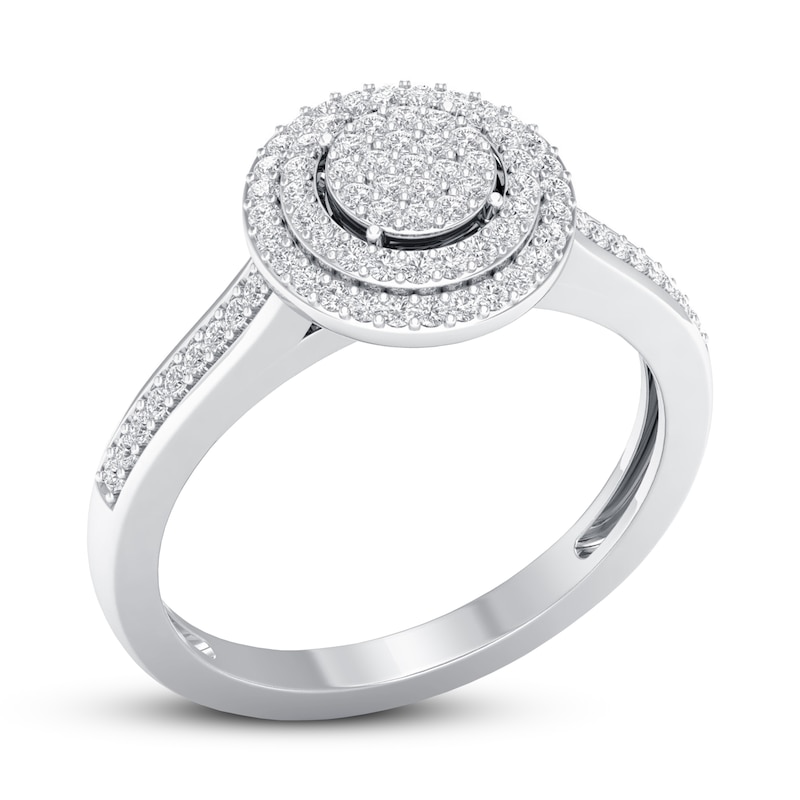 Main Image 4 of Now + Forever Diamond Engagement Ring 1/4 ct tw Round-cut 10K White Gold