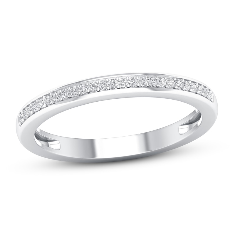 Main Image 1 of Now + Forever Diamond Wedding Band 1/20 ct tw Round-cut 10K White Gold