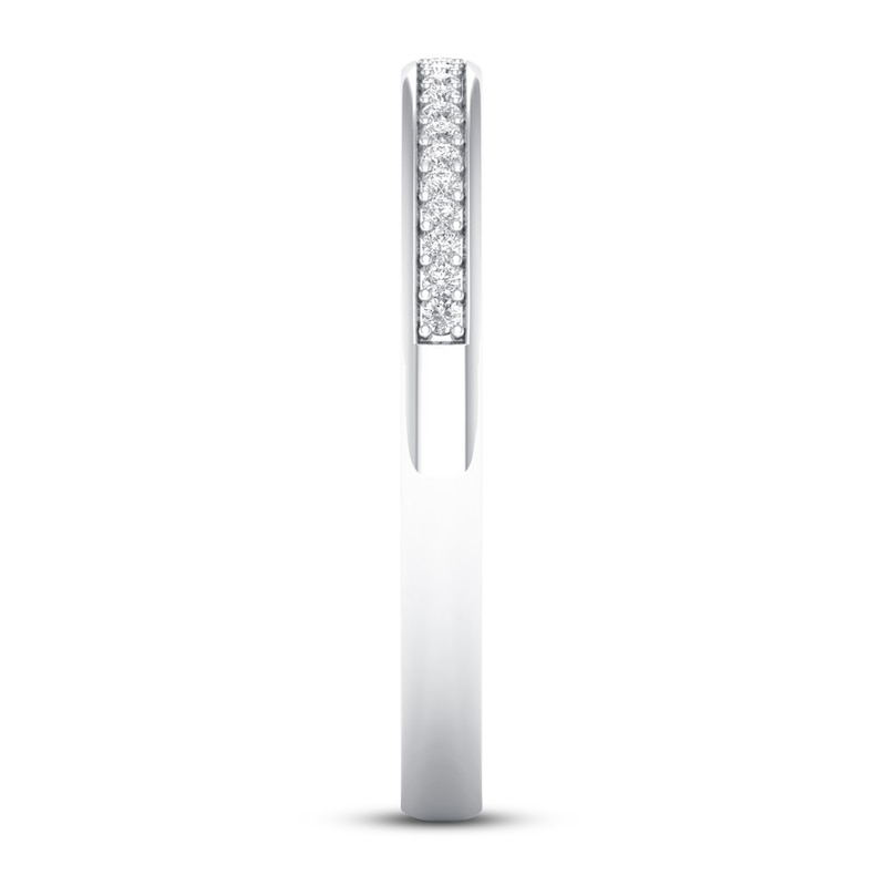 Main Image 2 of Now + Forever Diamond Wedding Band 1/20 ct tw Round-cut 10K White Gold