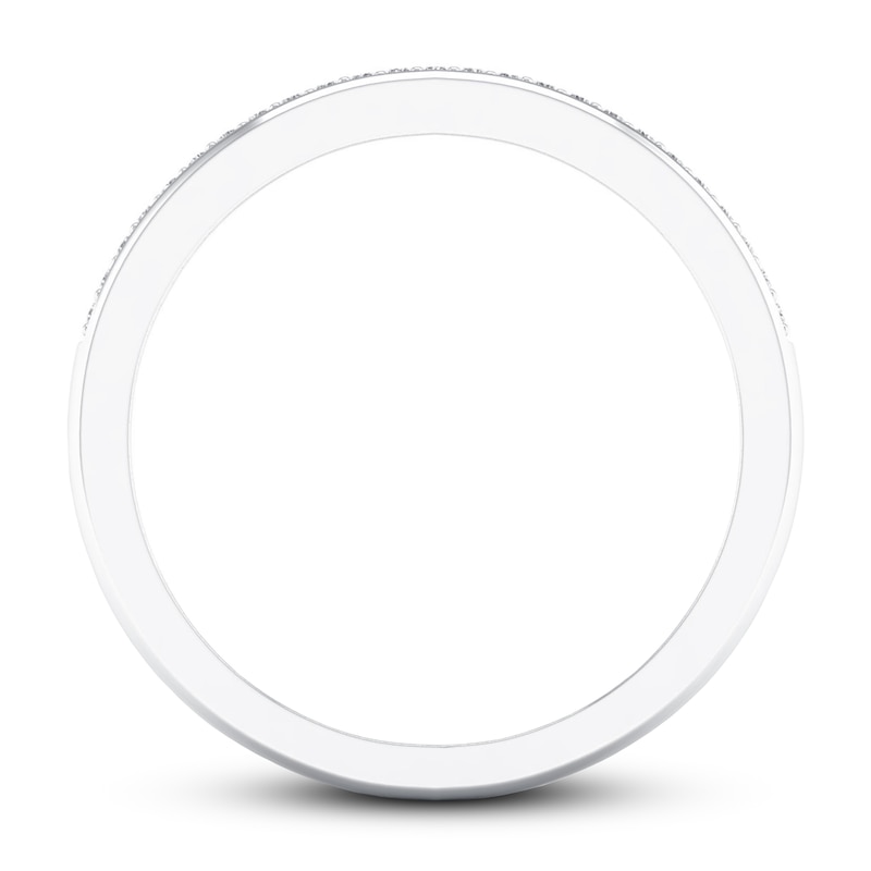 Main Image 3 of Now + Forever Diamond Wedding Band 1/20 ct tw Round-cut 10K White Gold
