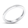 Thumbnail Image 3 of Diamond Wedding Band 1/20 ct tw Round-cut 10K White Gold