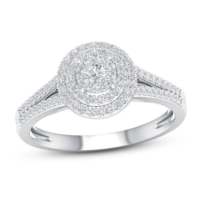 Main Image 1 of Now + Forever Diamond Engagement Ring 1/3 ct tw Round-cut 10K White Gold