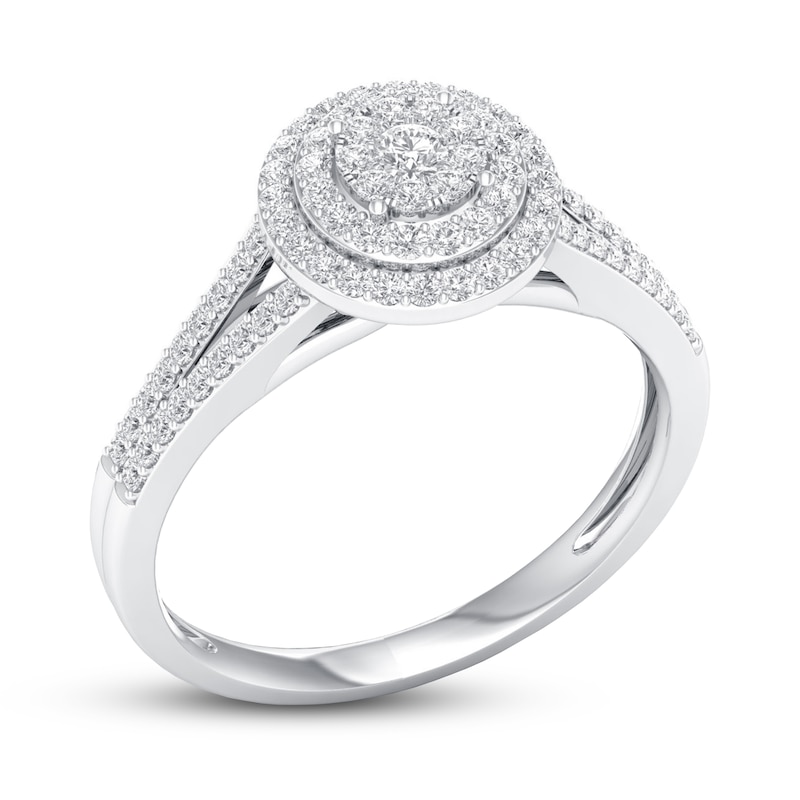 Main Image 4 of Now + Forever Diamond Engagement Ring 1/3 ct tw Round-cut 10K White Gold