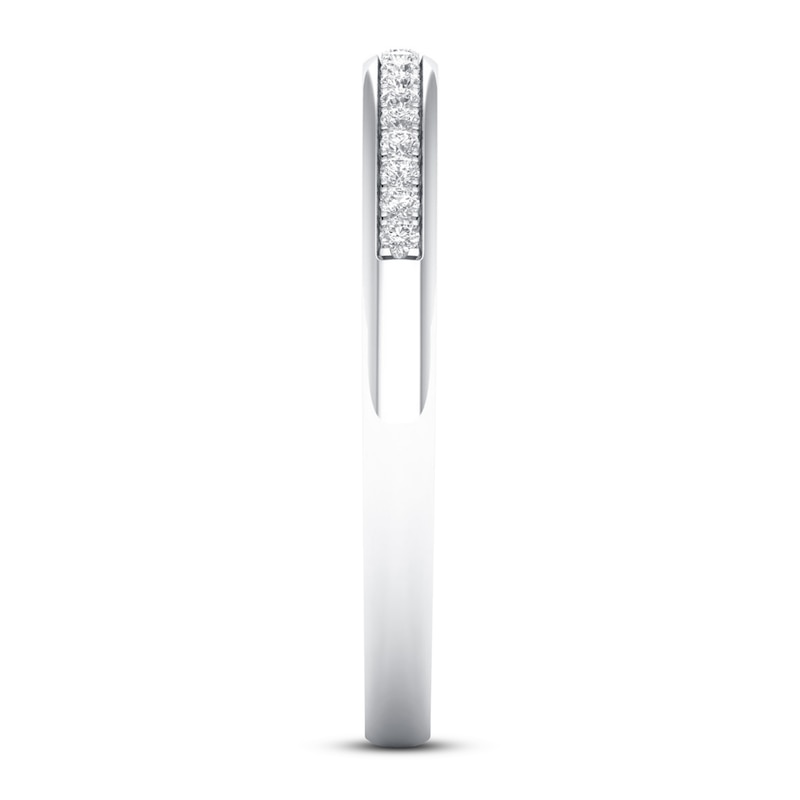 Main Image 2 of Now + Forever Diamond Wedding Band 1/15 ct tw Round-cut 10K White Gold