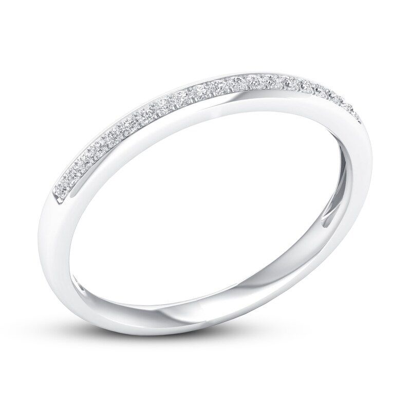 Main Image 4 of Now + Forever Diamond Wedding Band 1/15 ct tw Round-cut 10K White Gold