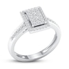 Thumbnail Image 3 of Diamond Engagement Ring 3/8 ct tw Round-cut 10K White Gold