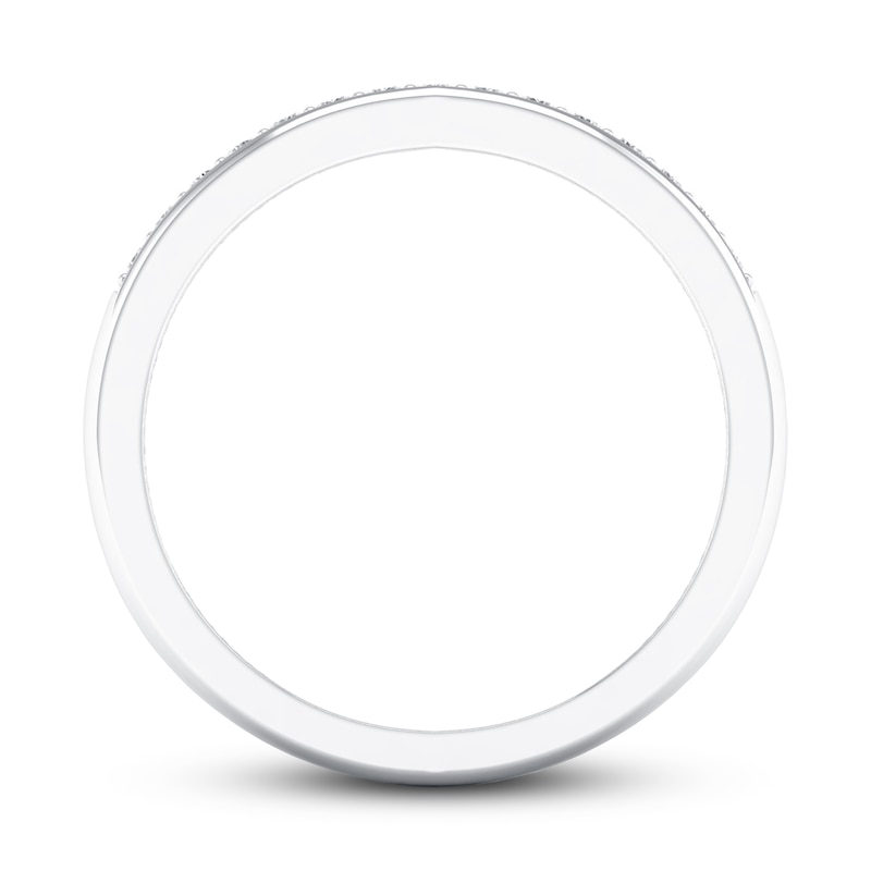 Diamond Wedding Band 1/10 ct tw Round-cut 10K White Gold