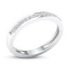 Thumbnail Image 3 of Diamond Wedding Band 1/10 ct tw Round-cut 10K White Gold