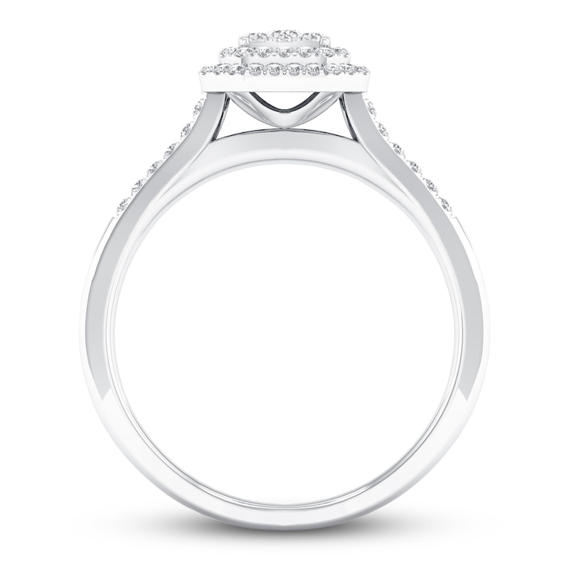 Main Image 3 of Now + Forever Diamond Engagement Ring 3/8 ct tw Round-cut 10K White Gold