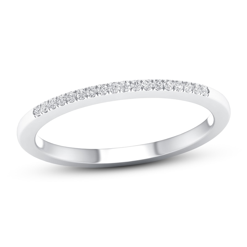 Main Image 1 of Now + Forever Diamond Wedding Band 1/15 ct tw Round-cut 10K White Gold