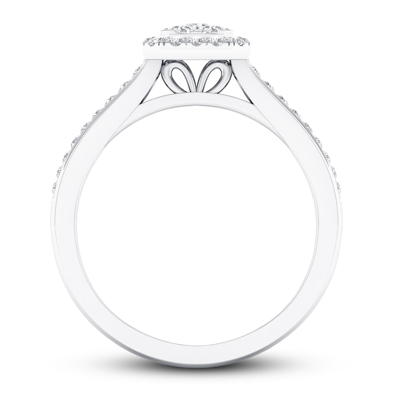 Main Image 3 of Now + Forever Diamond Engagement Ring 1/3 ct tw Round-cut 10K White Gold