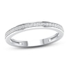 Thumbnail Image 1 of Now + Forever Diamond Wedding Band 1/10 ct tw Round-cut 10K White Gold