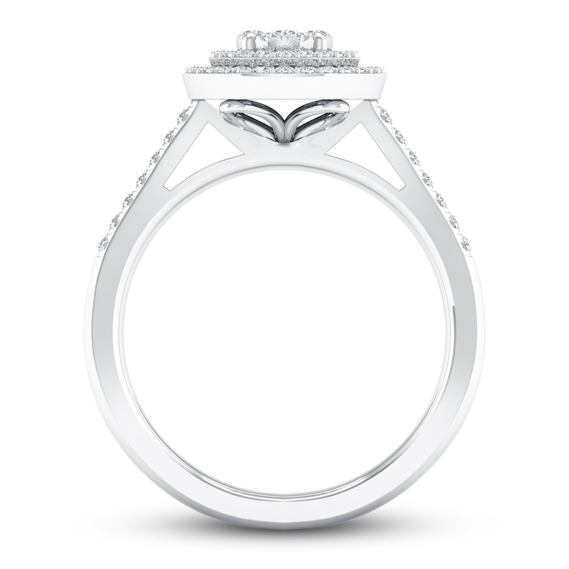 Main Image 3 of Now + Forever Diamond Engagement Ring 3/8 ct tw Round-cut 10K White Gold