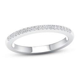 Now + Forever Diamond Wedding Band 1/10 ct tw Round-cut 10K White Gold