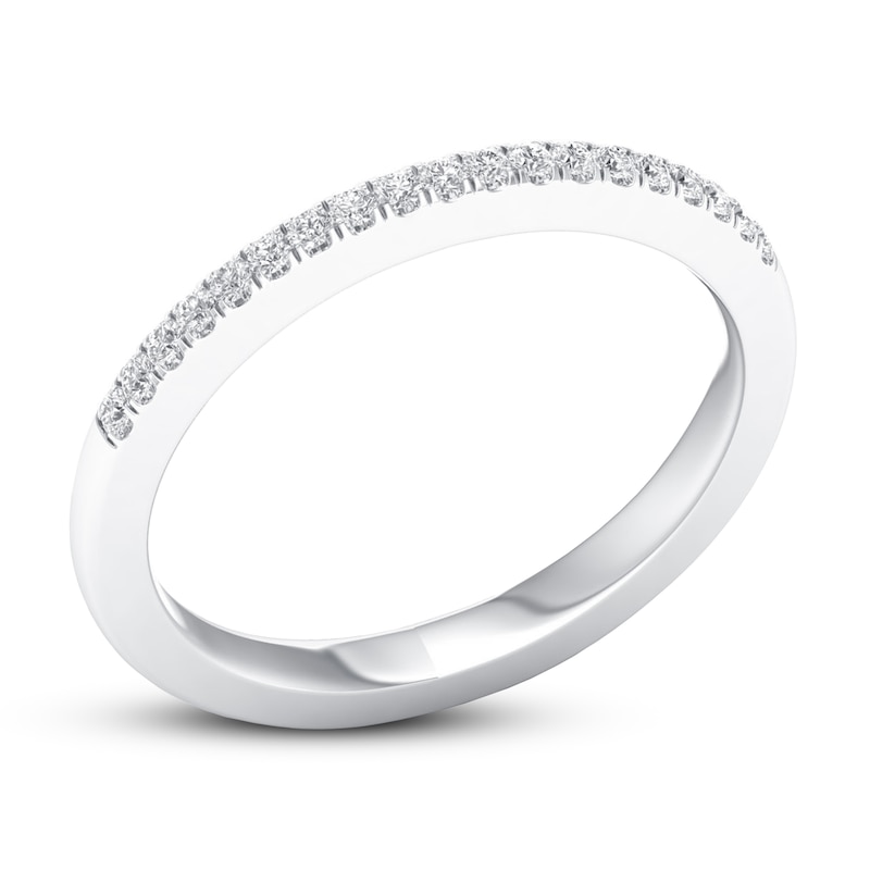 Main Image 4 of Now + Forever Diamond Wedding Band 1/10 ct tw Round-cut 10K White Gold