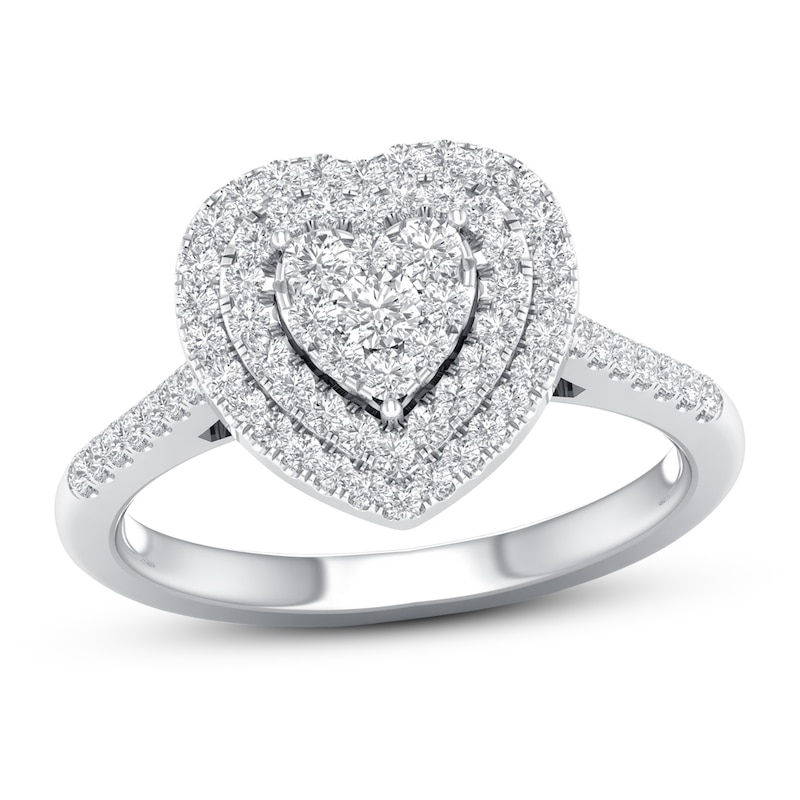 Main Image 1 of Now + Forever Diamond Engagement Ring 1/3 ct tw Round-cut 10K White Gold