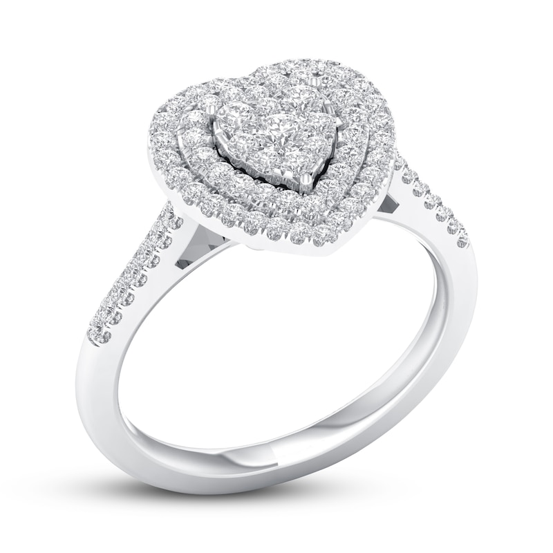Main Image 4 of Now + Forever Diamond Engagement Ring 1/3 ct tw Round-cut 10K White Gold