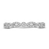 Thumbnail Image 3 of Diamond Wedding Band 3/8 ct tw Round-cut 14K White Gold
