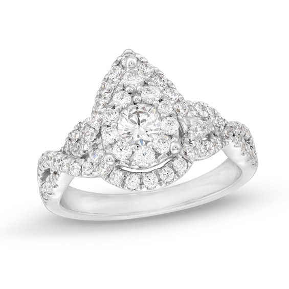Now + Forever Diamond Engagement Ring 1 ct tw Round-cut 14K White Gold