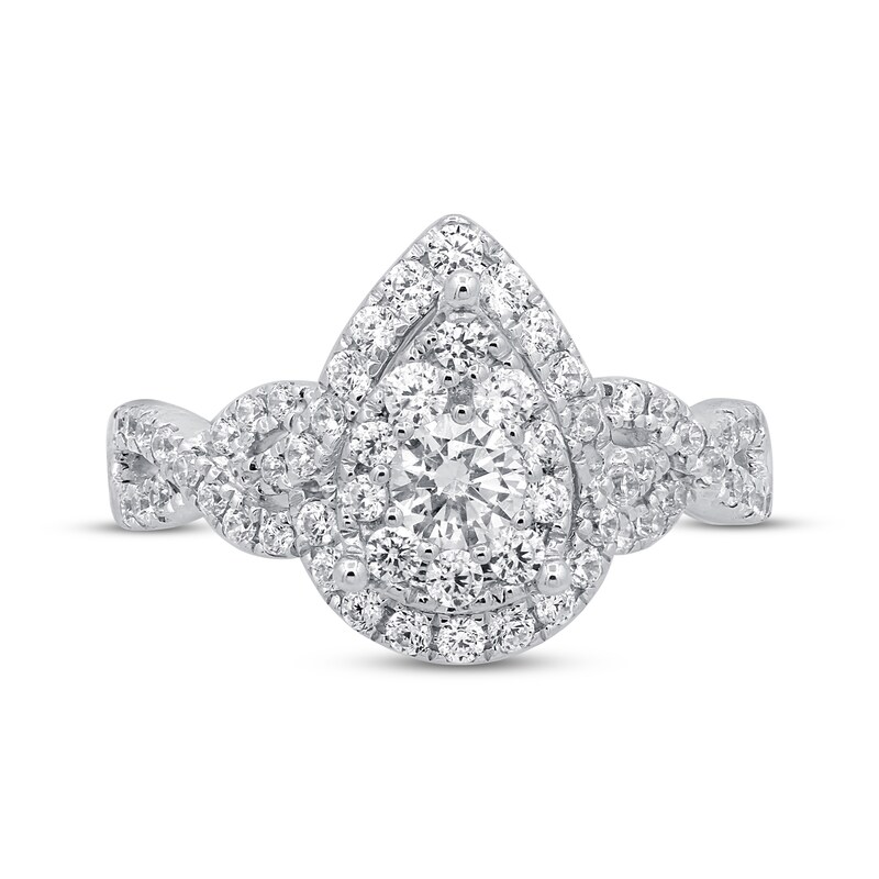 Diamond Engagement Ring 1 ct tw Round-cut 14K White Gold
