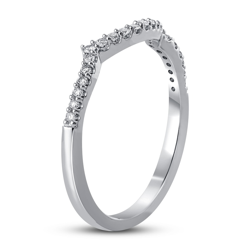 Main Image 2 of Now + Forever Diamond Wedding Band 1/6 ct tw Round-cut 10K White Gold
