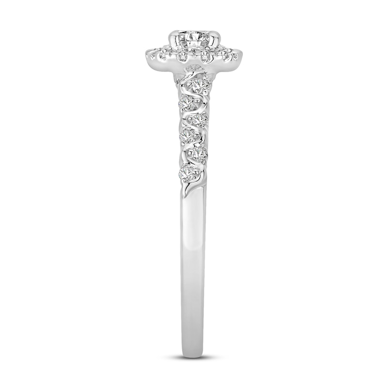 Main Image 3 of Now + Forever Diamond Engagement Ring 1/2 ct tw Round-cut 10K White Gold