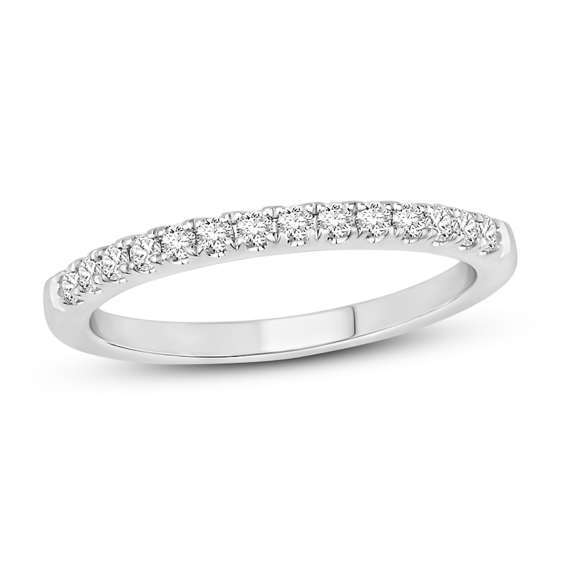 Main Image 1 of Now + Forever Diamond Wedding Band 1/4 ct tw 10K White Gold