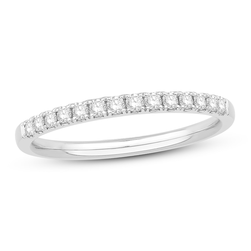 Main Image 1 of Now + Forever Diamond Wedding Band 1/4 ct tw Round-cut 14K White Gold