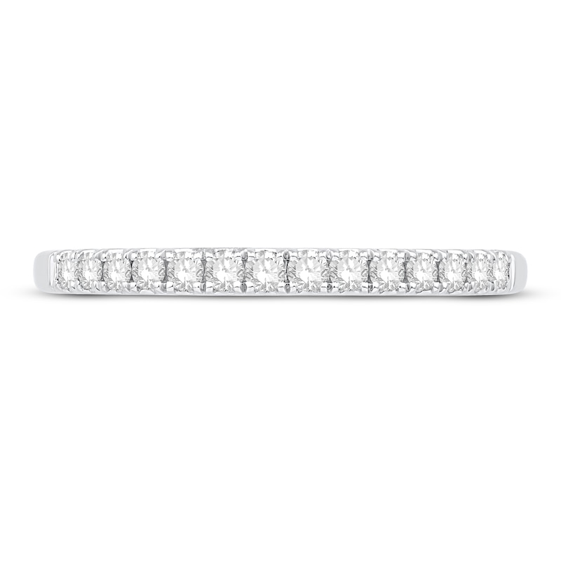 Main Image 3 of Now + Forever Diamond Wedding Band 1/4 ct tw Round-cut 14K White Gold