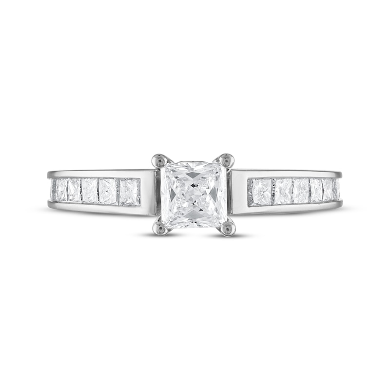 Diamond Engagement Ring 1-1/4 ct tw Princess-cut 14K White Gold