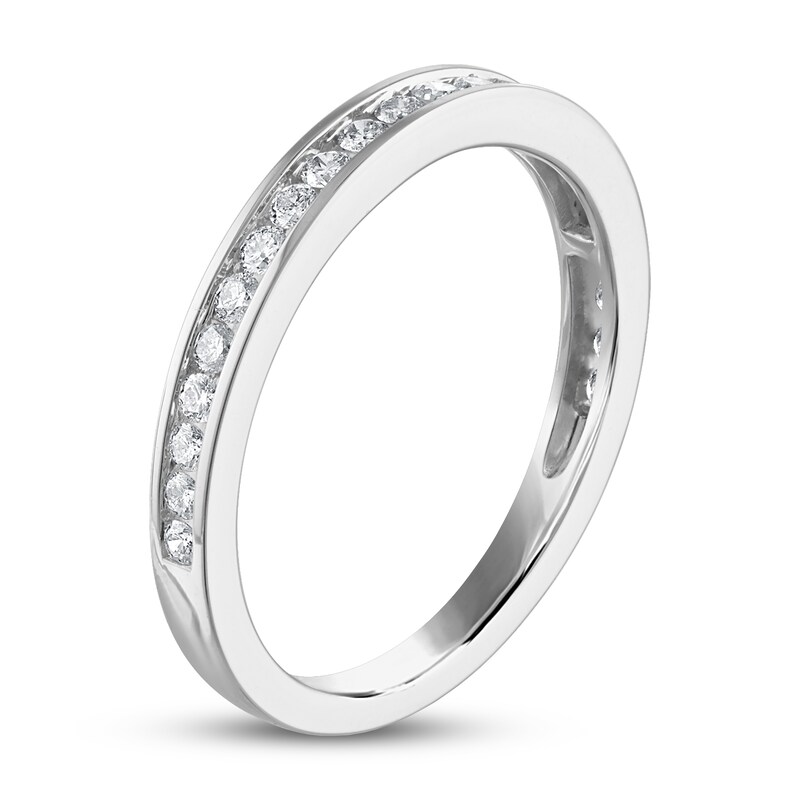 Diamond Wedding Band 1/3 ct tw Round-cut 14K White Gold