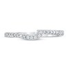 Thumbnail Image 3 of Diamond Wedding Band 1/6 ct tw Round-cut 14K White Gold