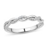 Thumbnail Image 2 of Now + Forever Diamond Wedding Band 1/8 ct tw Round-cut 14K White Gold