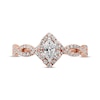 Thumbnail Image 1 of Diamond Engagement Ring 3/4 ct tw Marquise/Round 14K Rose Gold