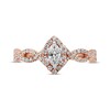 Thumbnail Image 1 of Diamond Engagement Ring 3/4 ct tw Marquise/Round 14K Rose Gold