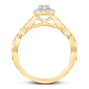 Thumbnail Image 2 of Diamond Engagement Ring 1/2 ct tw Round-cut 10K Two-Tone Gold