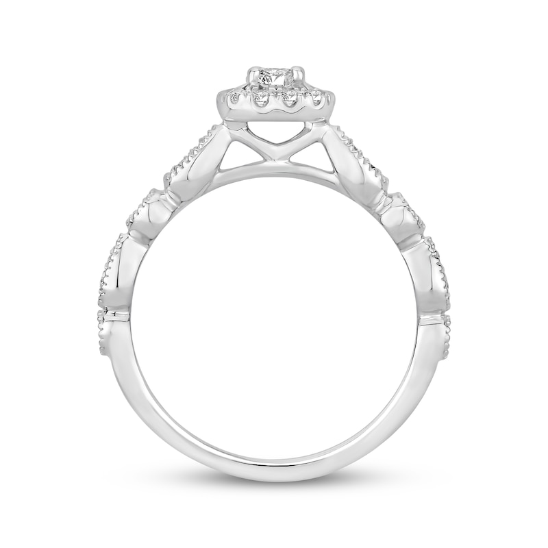 Main Image 3 of Now + Forever Diamond Engagement Ring 1/2 ct tw Round-cut 10K White Gold