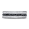 Thumbnail Image 3 of Neil Lane Men’s Black & White Diamond Wedding Band 1/2 ct tw 14K White Gold