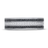 Thumbnail Image 3 of Neil Lane Men’s Black & White Diamond Wedding Band 1/2 ct tw 14K White Gold