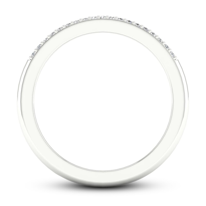 Diamond Wedding Band 1/15 ct tw Round-cut 10K White Gold