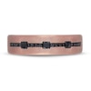 Thumbnail Image 1 of Neil Lane Men's Black Diamond Wedding Band 1/3 ct tw Square & Round 14K Rose Gold