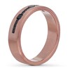 Thumbnail Image 2 of Neil Lane Men's Black Diamond Wedding Band 1/3 ct tw Square & Round 14K Rose Gold