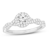 Thumbnail Image 1 of Diamond GIA-graded Engagement Ring 1 ct tw Round-cut 14K White Gold