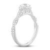 Thumbnail Image 2 of Diamond GIA-graded Engagement Ring 1 ct tw Round-cut 14K White Gold