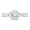 Thumbnail Image 3 of Diamond GIA-graded Engagement Ring 1 ct tw Round-cut 14K White Gold