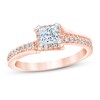 Thumbnail Image 1 of Now + Forever Diamond Engagement Ring 3/4 ct tw Princess & Round 14K Rose Gold