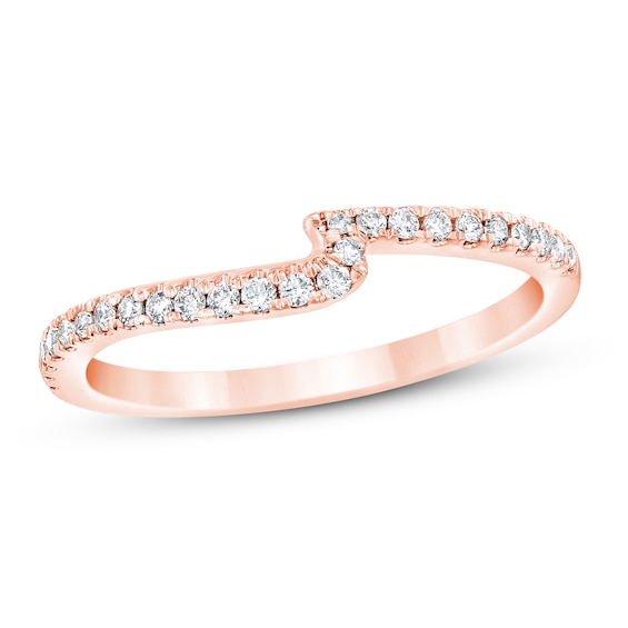 Now + Forever Diamond Wedding Band 1/6 ct tw Round-cut 14K Rose Gold