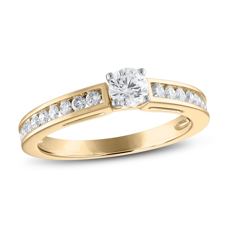 Main Image 1 of Now + Forever Diamond Engagement Ring 5/8 ct tw Round-cut 14K Yellow Gold