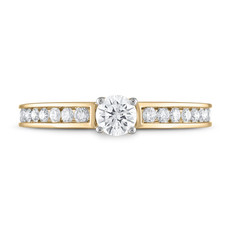 Main Image 3 of Now + Forever Diamond Engagement Ring 5/8 ct tw Round-cut 14K Yellow Gold