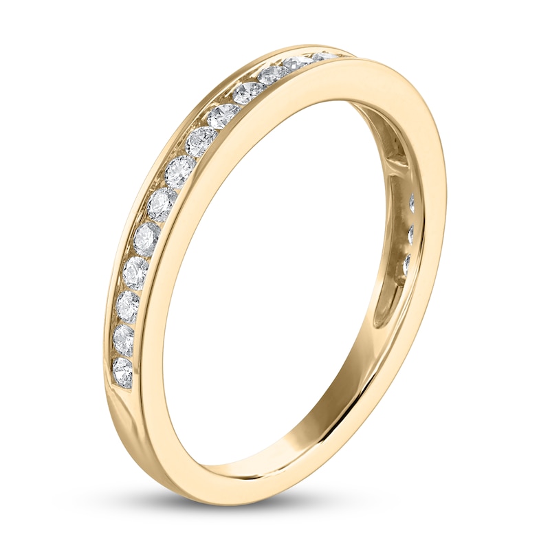 Diamond Wedding Band 1/3 ct tw Round-cut 14K Yellow Gold